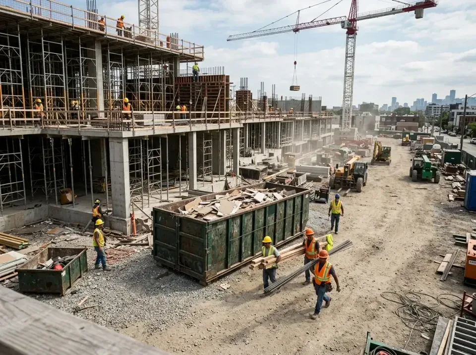 commercial-construction-site-w-002 — frequently asked questions, Low Cost Construction Dumpster Rental in Scandia, MN